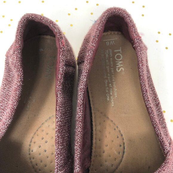 Toms Classic ALPARGATA Red/Burgundy Textured Shoes - Picture 5 of 7